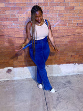 Load image into Gallery viewer, Daisy Denim (Hi-waist Suspenders)
