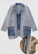 Load image into Gallery viewer, Coffee Denim sweater
