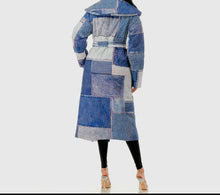 Load image into Gallery viewer, Love Denim Patch Trench
