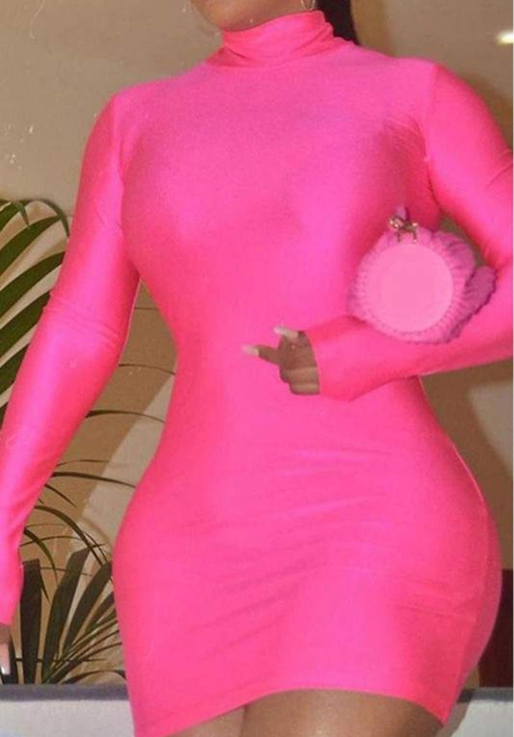 Bubblegum Pink Bodycon Dress